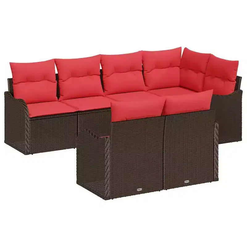 vidaXL Set Divani da Giardino in Polyrattan
