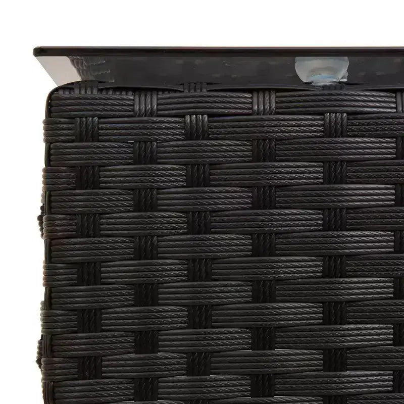 vidaXL Set Divani da Giardino con Cuscini 2 pz Nero e Crema in Polyrattan