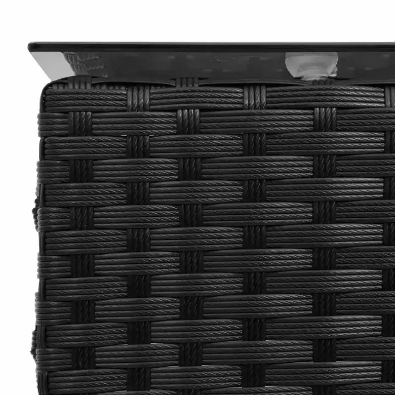 vidaXL Set Divani da Giardino con Cuscini 2 pz Nero e Crema in Polyrattan