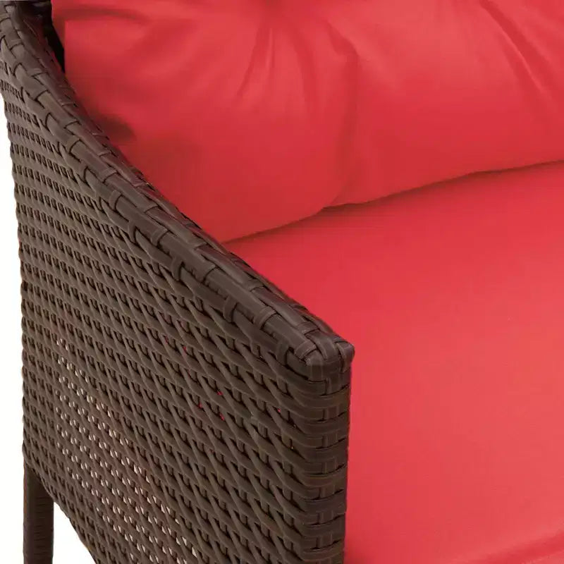 vidaXL Set Divani da Giardino con Cuscini 2 pz Nero e Crema in Polyrattan