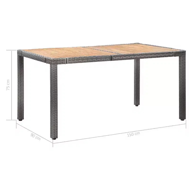 vidaXL Set da pranzo da giardino Rattan Polyrattan Set da 9 pezzi Sedute numerose