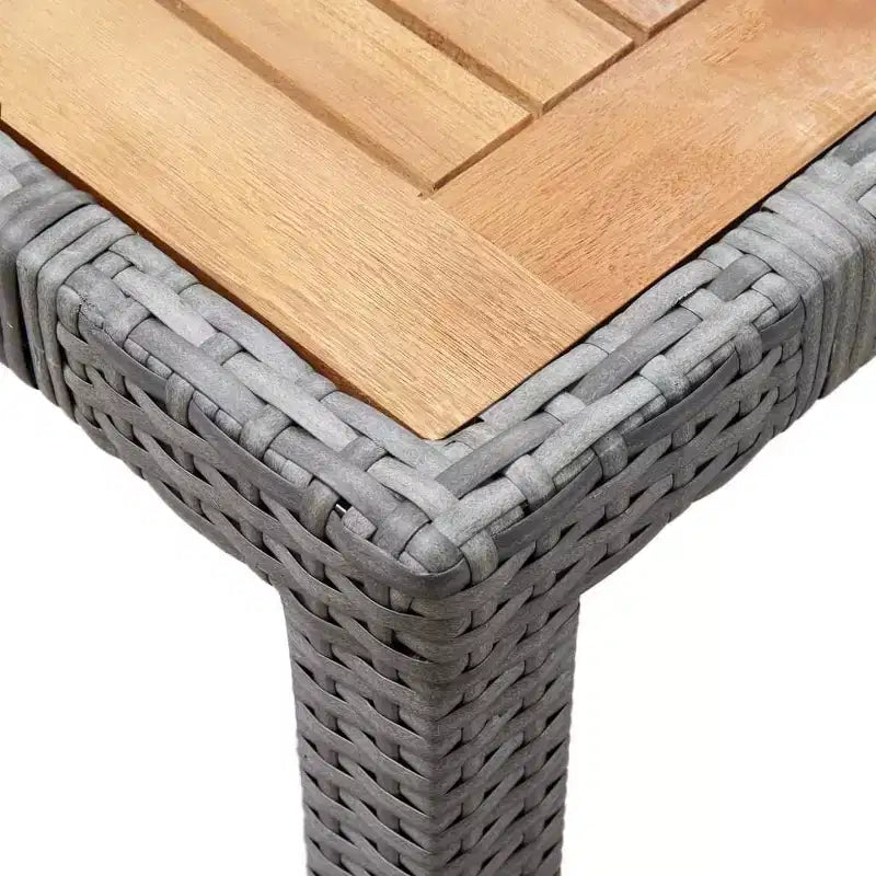 vidaXL Set da pranzo da giardino Rattan Polyrattan Set da 9 pezzi Sedute numerose