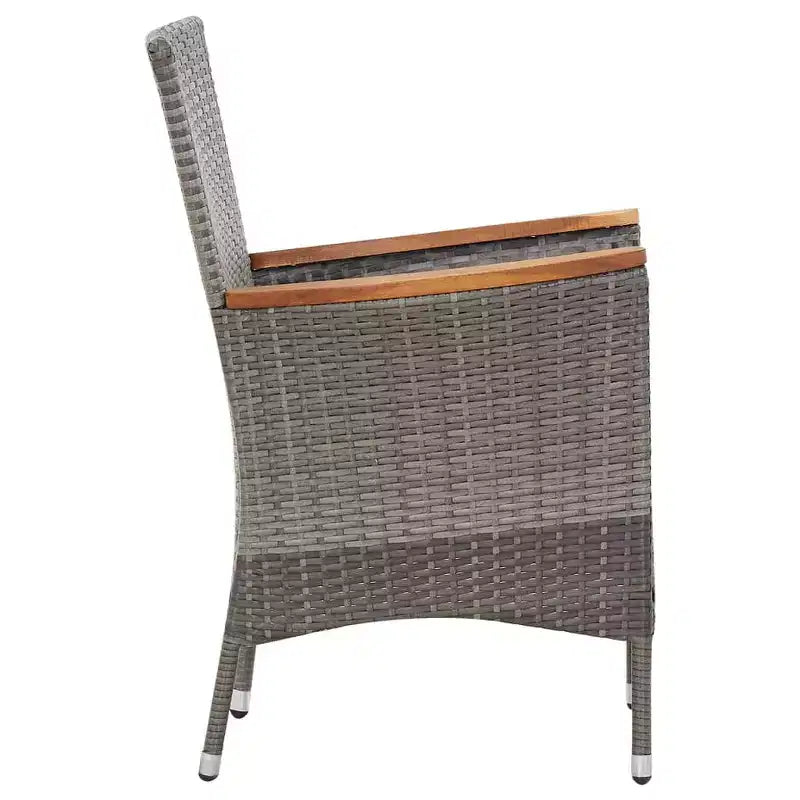 vidaXL Set da pranzo da giardino Rattan Polyrattan Set da 9 pezzi Sedute numerose
