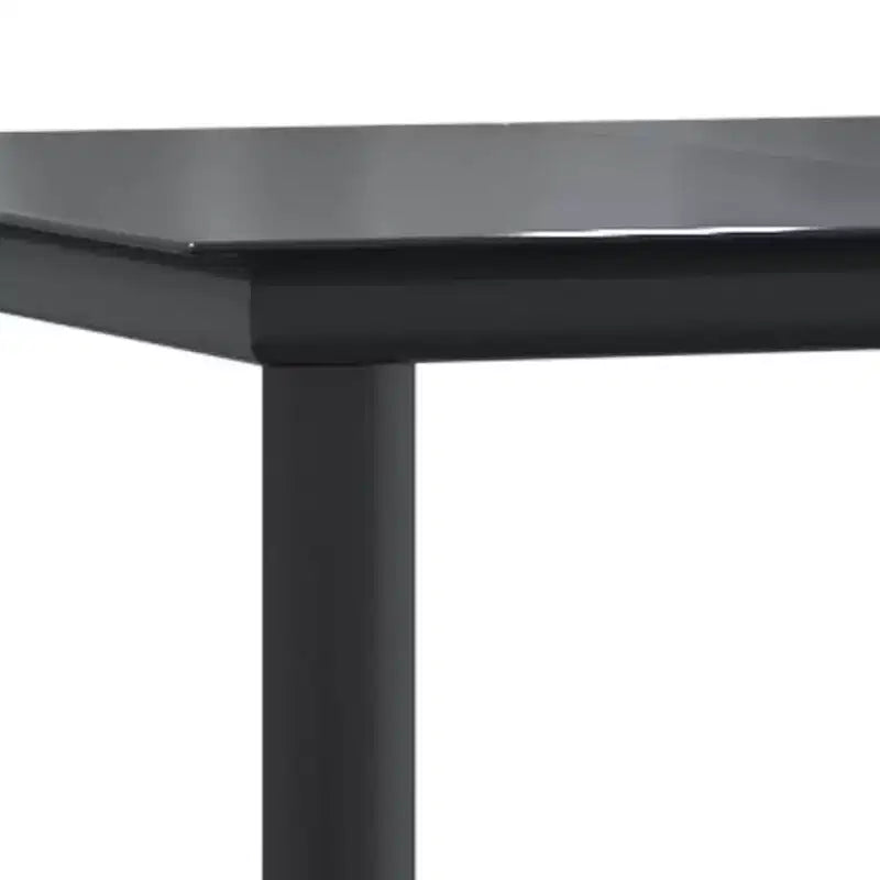 vidaXL Set da pranzo da esterni 5 pz in rattan PE nero