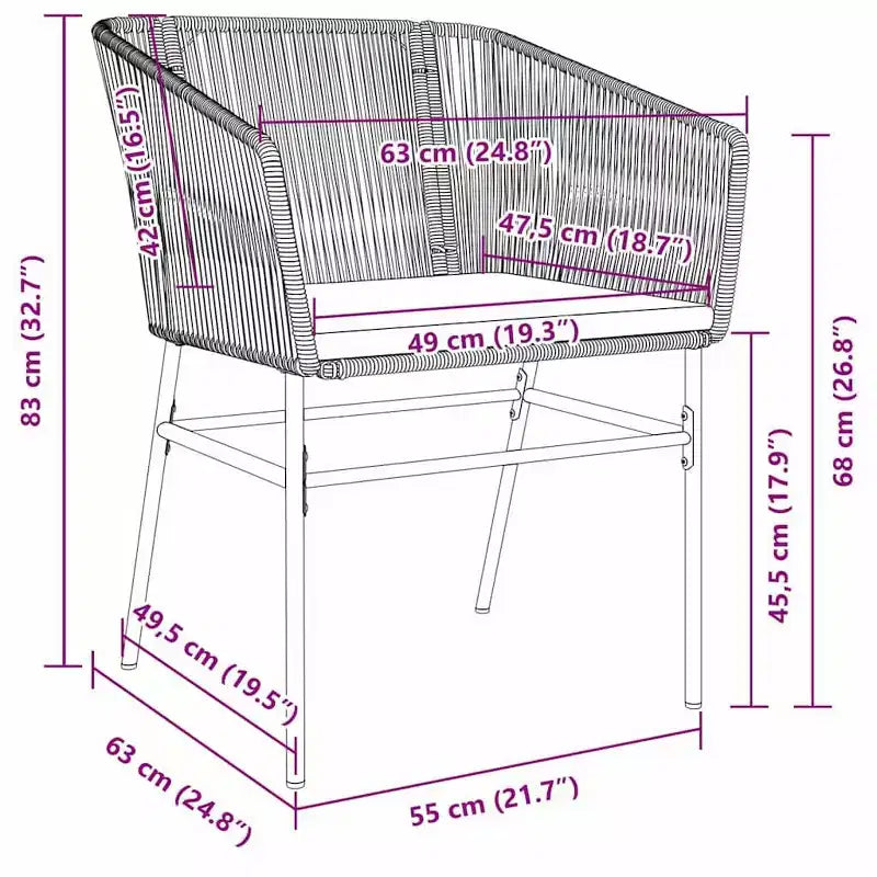 vidaXL Set da pranzo da giardino con cuscini 5 pz in acciaio verniciato a polvere nero