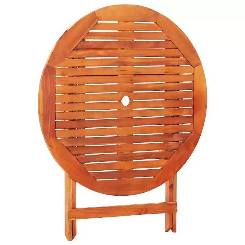 vidaXL Set da pranzo pieghevole da 5 pezzi in legno massello di eucalipto