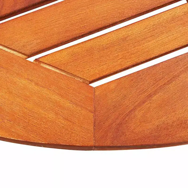 vidaXL Set da pranzo pieghevole da 5 pezzi in legno massello di eucalipto