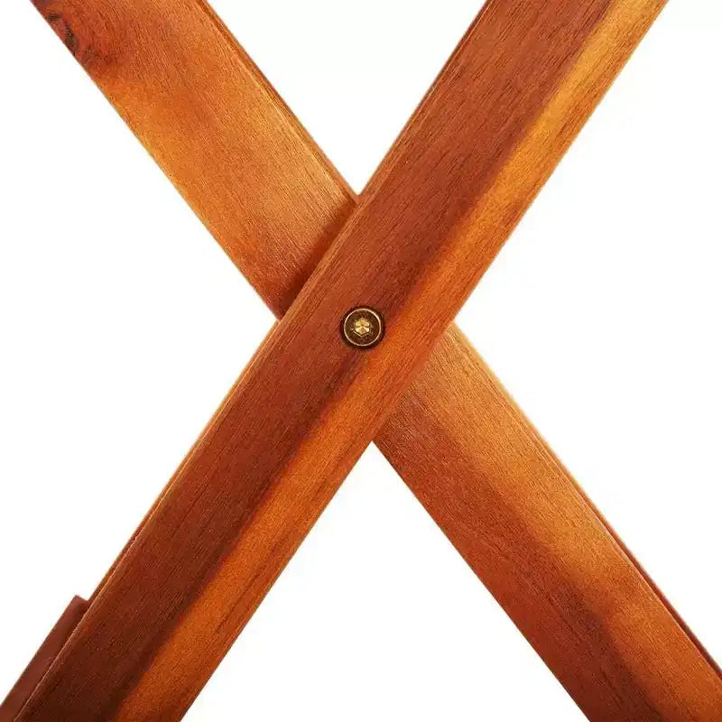 vidaXL Set da pranzo pieghevole da 5 pezzi in legno massello di eucalipto
