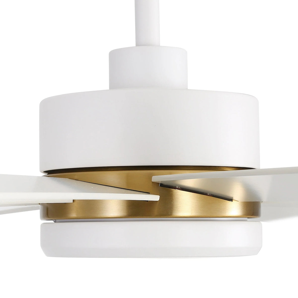 Ventilatore da soffitto nero da 65 pollici con 8 pale, LED, luce e telecomando