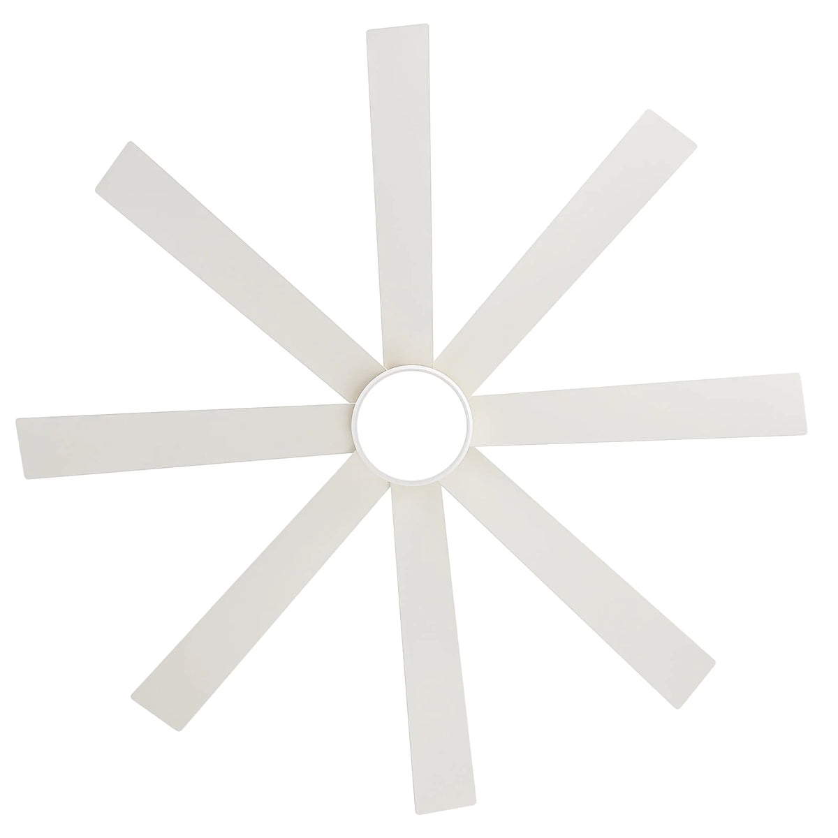 Ventilatore da soffitto nero da 65 pollici con 8 pale, LED, luce e telecomando