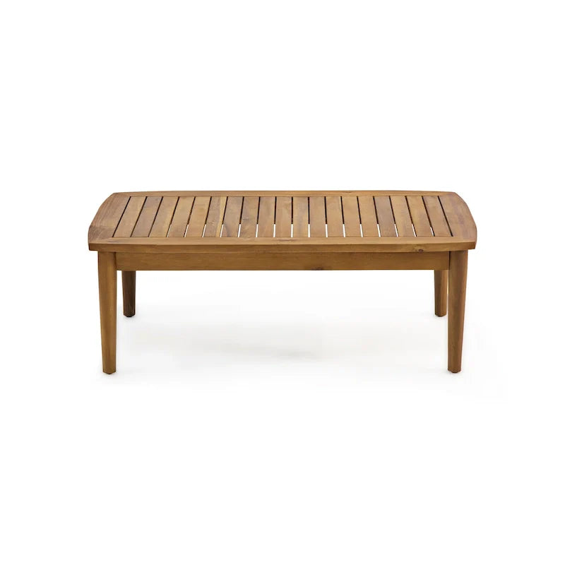 Set da conversazione da esterno Willowbrook in legno di acacia per 4 persone, di Christopher Knight Home