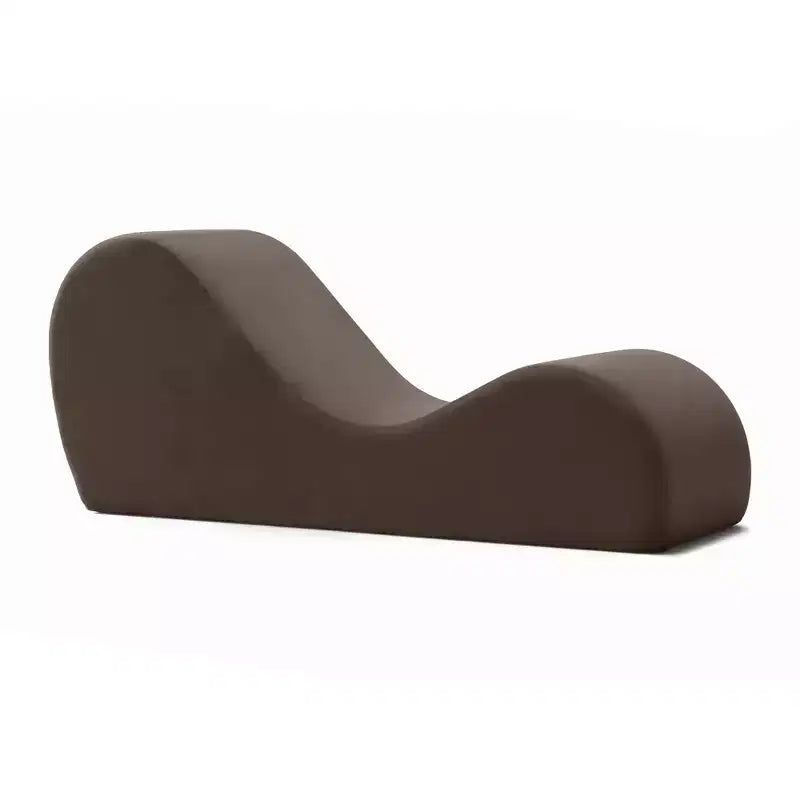Chaise longue Avana Sleek per yoga - Prodotta negli USA - Ideale per stretching, relax, esercizio e altro, 60D x 18W x 26H pollici, grigio chiaro