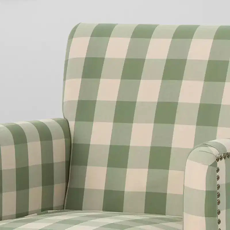 Poltrona Club Contemporanea Christopher Knight Home Harrison in Tessuto con Borchie