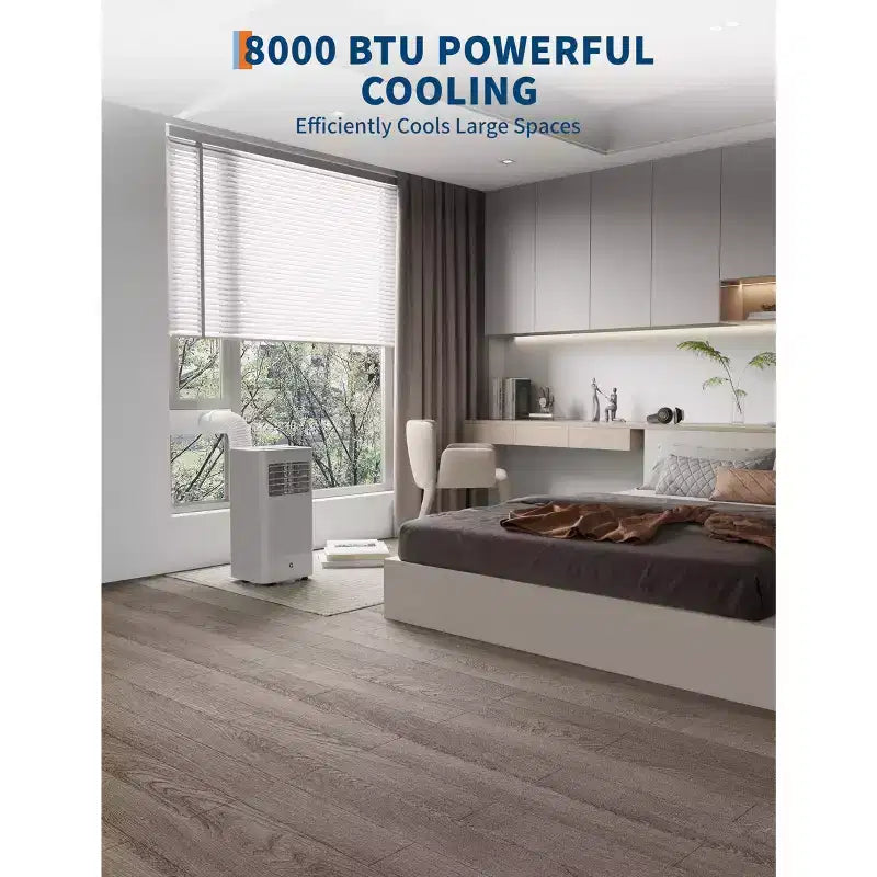 Condizionatori portatili, Flarhetoric da 10000 BTU per raffreddamento/ventilazione/deumidificazione 3 IN 1, unità portatile per ambienti di 560 SQ.FT, unità per ambienti a bassa rumorosità
