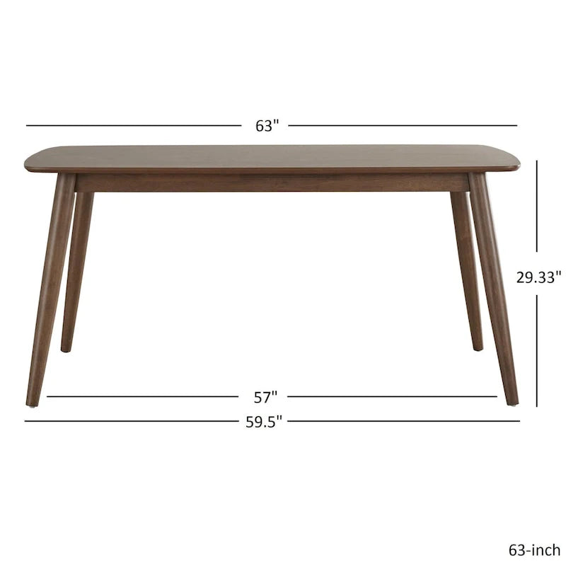 Set da pranzo affusolato in rovere norvegese e danese di iNSPIRE Q Modern