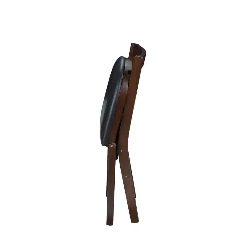 Sedia pieghevole marrone espresso con sedile imbottito, set da 2