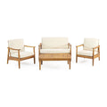 Set da conversazione da esterno Willowbrook in legno di acacia per 4 persone, di Christopher Knight Home