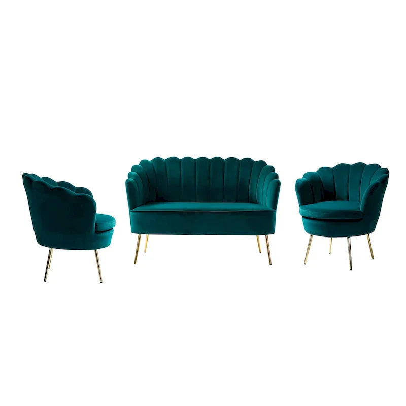 Set da soggiorno Xabier da 52 pollici, 3 pezzi, di HULALA HOME