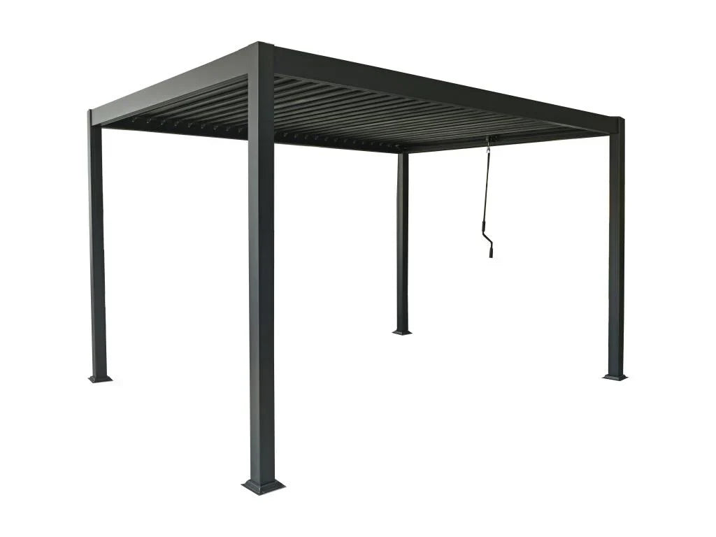 Pergola bioclimatica autoportante - grigio antracite