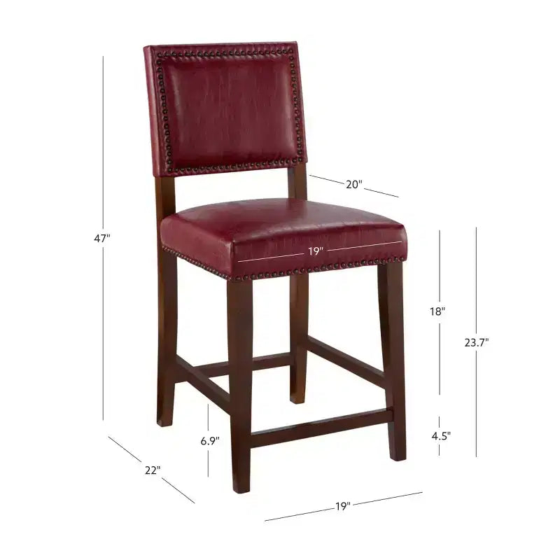 Sgabello da Bancone Senza Braccioli in Ecopelle, Altezza Fissa, 1 Posto – Grigio / Nero / Caramello