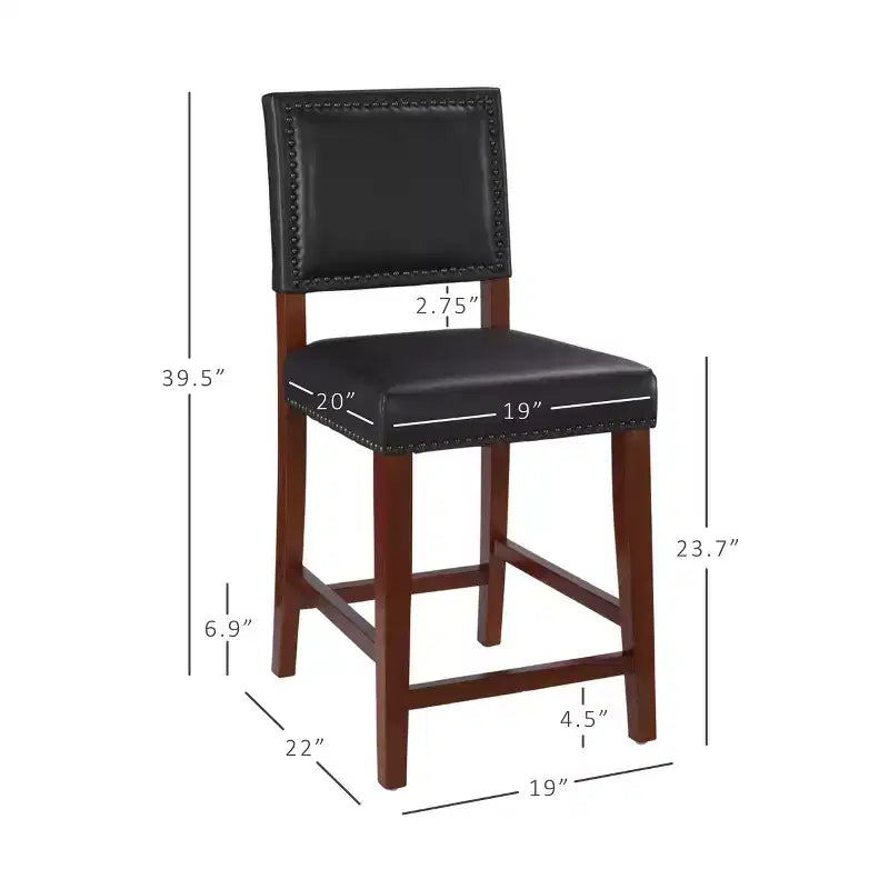 Sgabello da Bancone Senza Braccioli in Ecopelle, Altezza Fissa, 1 Posto – Grigio / Nero / Caramello