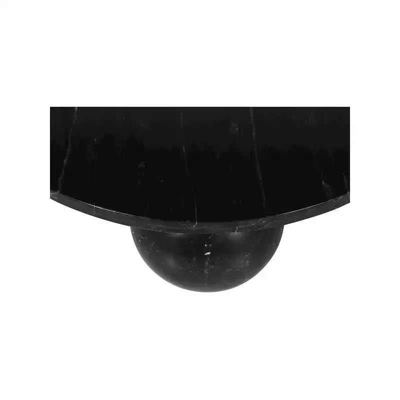 Tavolino rotondo in marmo con gambe a sfera, multicolore, 4 posti