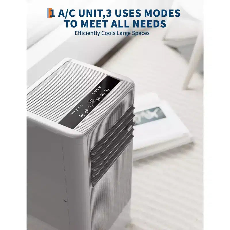Condizionatori portatili, Flarhetoric da 10000 BTU per raffreddamento/ventilazione/deumidificazione 3 IN 1, unità portatile per ambienti di 560 SQ.FT, unità per ambienti a bassa rumorosità