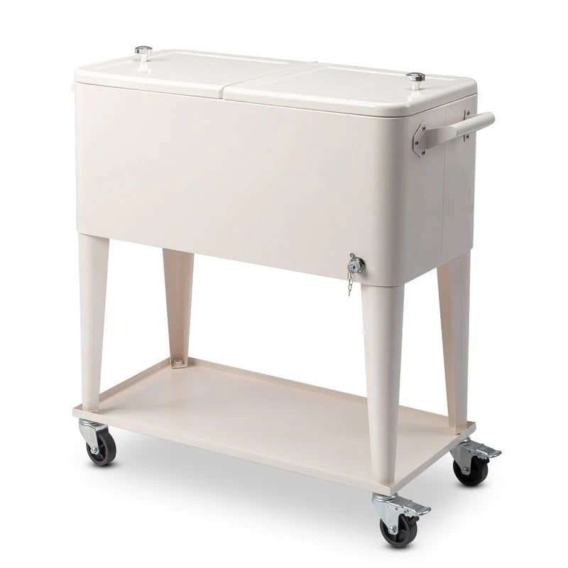 Frigo portatile in ferro verniciato da 80 QT con ripiano