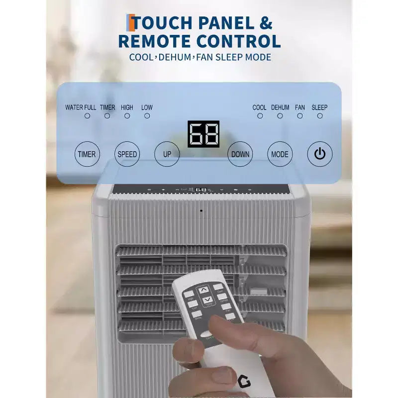 Condizionatori portatili, Flarhetoric da 10000 BTU per raffreddamento/ventilazione/deumidificazione 3 IN 1, unità portatile per ambienti di 560 SQ.FT, unità per ambienti a bassa rumorosità