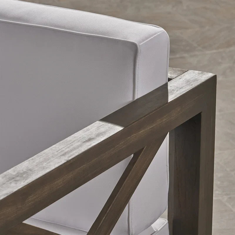 Set da conversazione da esterno Brava in legno di acacia, 6 pezzi, di Christopher Knight Home