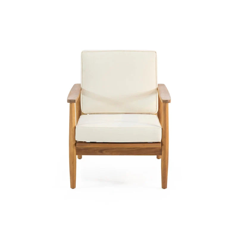 Set da conversazione da esterno Willowbrook in legno di acacia per 4 persone, di Christopher Knight Home