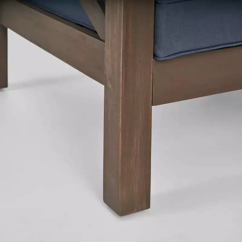 Brava Set Sezionale da Esterno 6 Pezzi in Legno di Acacia - Christopher Knight Home