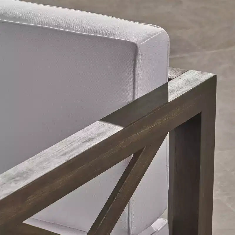 Brava Set Sezionale da Esterno 6 Pezzi in Legno di Acacia - Christopher Knight Home