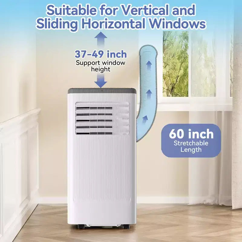 Condizionatori portatili, Flarhetoric da 10000 BTU per raffreddamento/ventilazione/deumidificazione 3 IN 1, unità portatile per ambienti di 560 SQ.FT, unità per ambienti a bassa rumorosità
