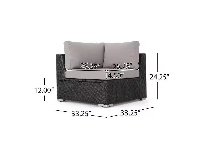 Set da 11 Pezzi in Vimini Santa Rosa - Christopher Knight Home