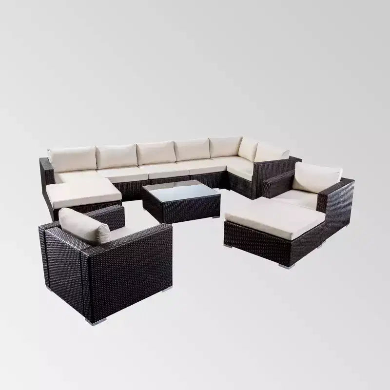 Set da 11 Pezzi in Vimini Santa Rosa - Christopher Knight Home