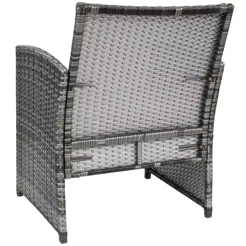 Set di mobili da esterno Ardfield Sunnydaze per conversazione, con divanetto, sedie e tavolo - Grigio e Grigio - 4 pezzi