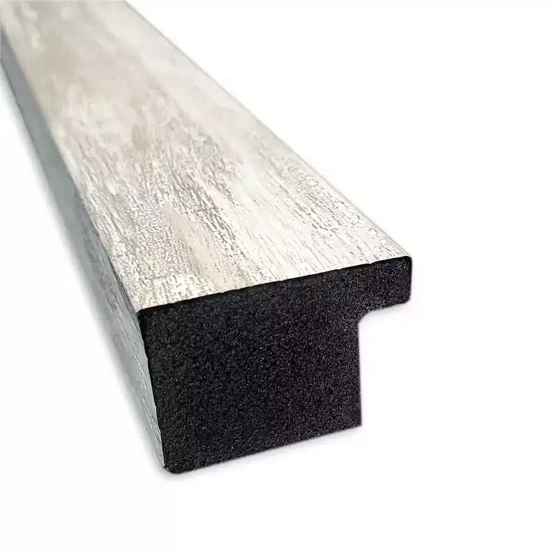 Specchio da parete stretto con cornice argento metallizzato, rettangolare, 1 persona