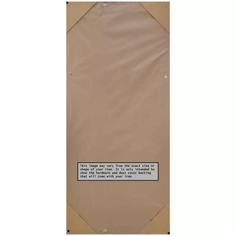 Specchio da terra/a parete rettangolare, argento/bianco, 1 persona, 74 x 165 cm