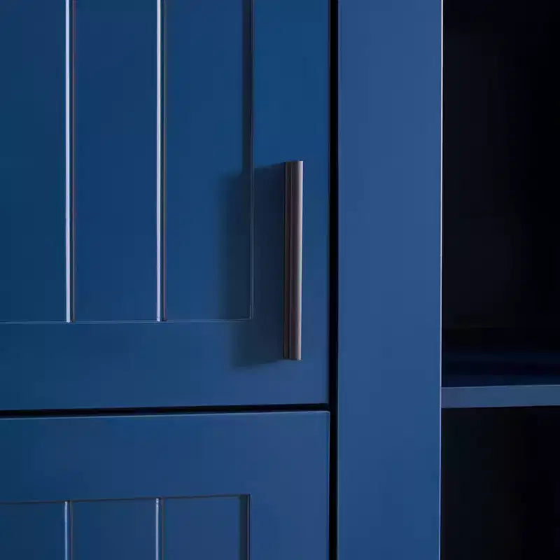 Dispensa da cucina indipendente Whisen alta 71', grande mobile contenitore per sala da pranzo con credenza e buffet a 6 ante, ripiani regolabili