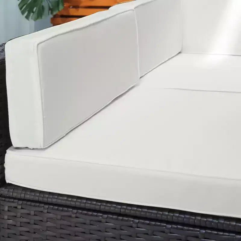 Outsunny Set di Mobili da Esterno a 7 Pezzi per Patio in Rattan Moderno, Perfetto per Giardino, Terrazza e Cortile