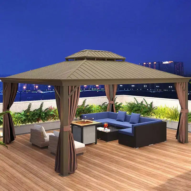 Outsunny Set di Mobili da Esterno a 7 Pezzi per Patio in Rattan Moderno, Perfetto per Giardino, Terrazza e Cortile