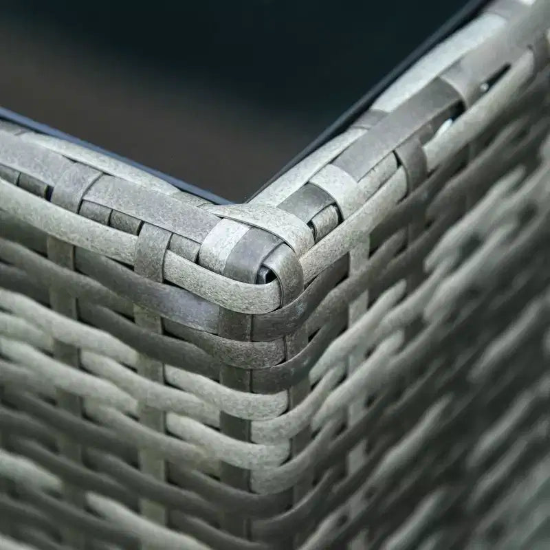 Outsunny Set di Mobili da Esterno a 7 Pezzi per Patio in Rattan Moderno, Perfetto per Giardino, Terrazza e Cortile