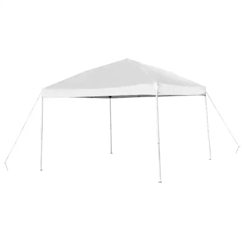 Set da tenda portatile Flash Furniture per portellone/eventi - Tenda a baldacchino a comparsa 10'x10', tavolo pieghevole a due ante da 6 piedi, set di 4 sedie pieghevoli