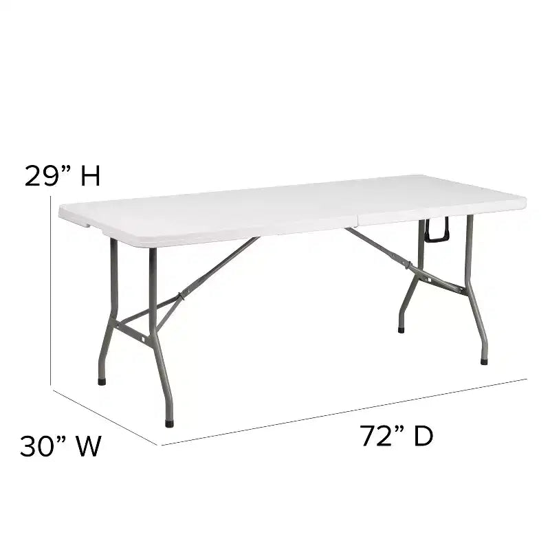 Set da tenda portatile Flash Furniture per portellone/eventi - Tenda a baldacchino a comparsa 10'x10', tavolo pieghevole a due ante da 6 piedi, set di 4 sedie pieghevoli