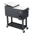 Frigo portatile in ferro verniciato da 80 QT con ripiano