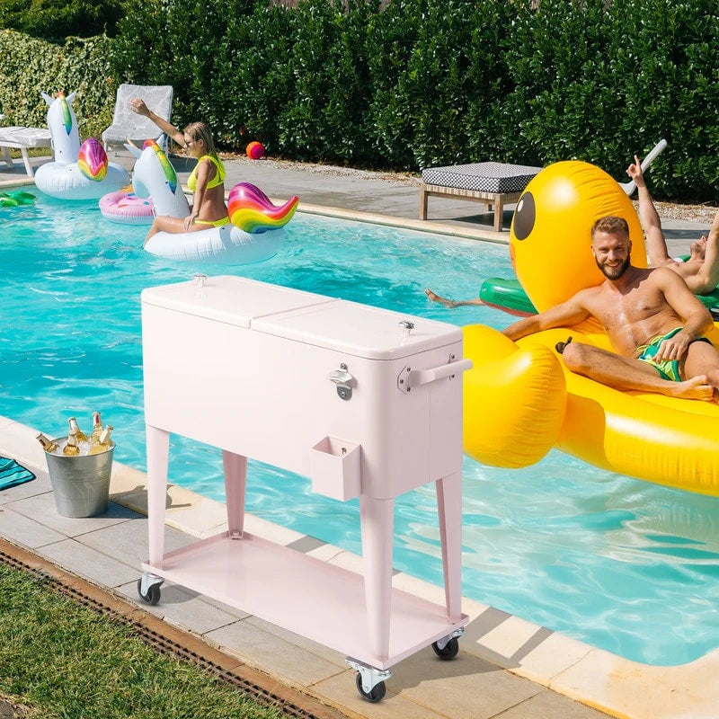 Frigo portatile in ferro verniciato da 80 QT con ripiano