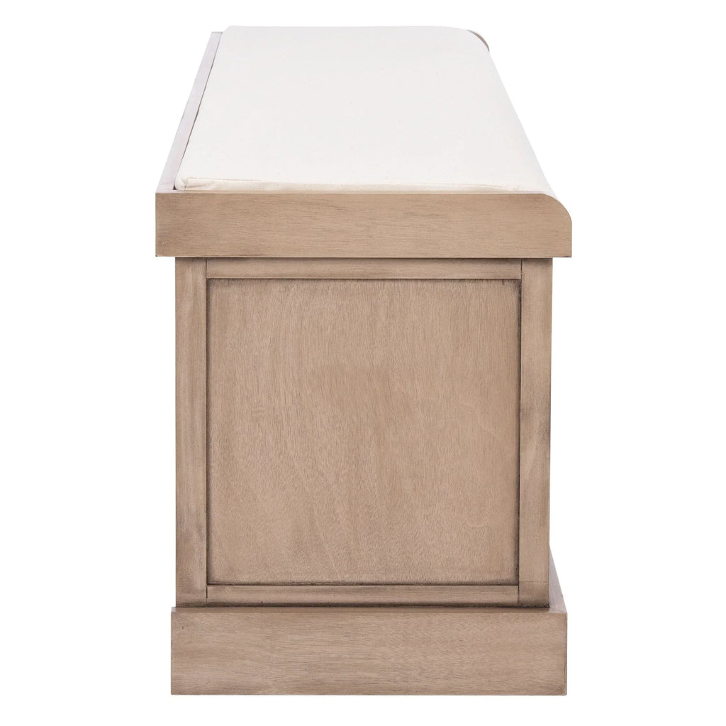 Bank tal-ħażna SAFAVIEH Fiorello bi 3 kxaxen u kuxxin - 47.3 W x 15 L x 19 H - 47Wx15Dx19H