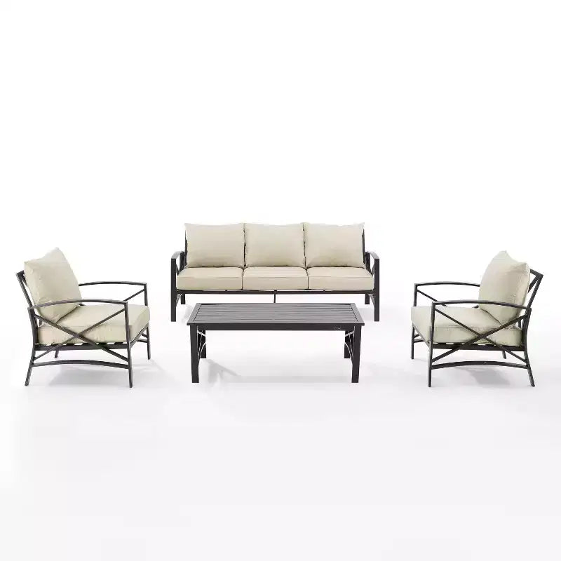 Set Divano da Esterno Kaplan 4pz Crosley