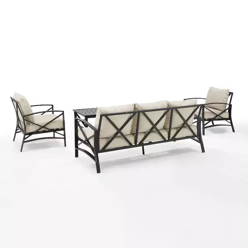 Set Divano da Esterno Kaplan 4pz Crosley